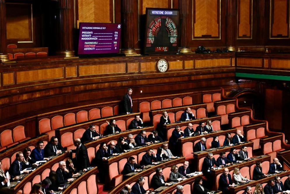 L'aula del Senato - Ansa