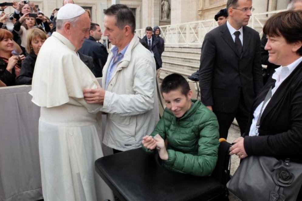L’incontro della famiglia Rech col Papa - Famiglia Rech