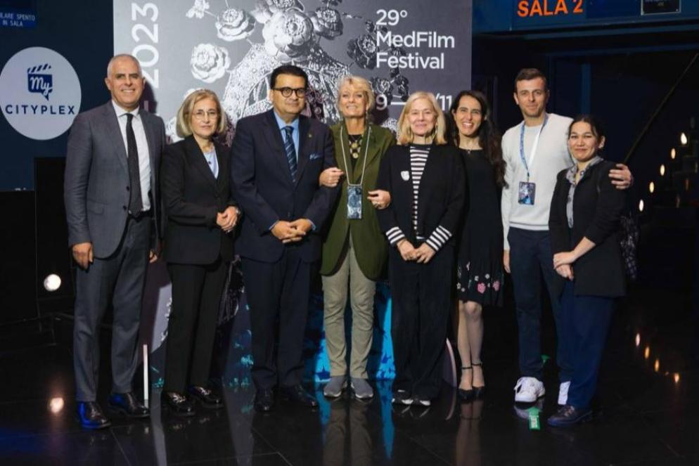 Un momento della presentazione del docufilm "The dreamers" - Ufficio Stampa MedFilm Festival