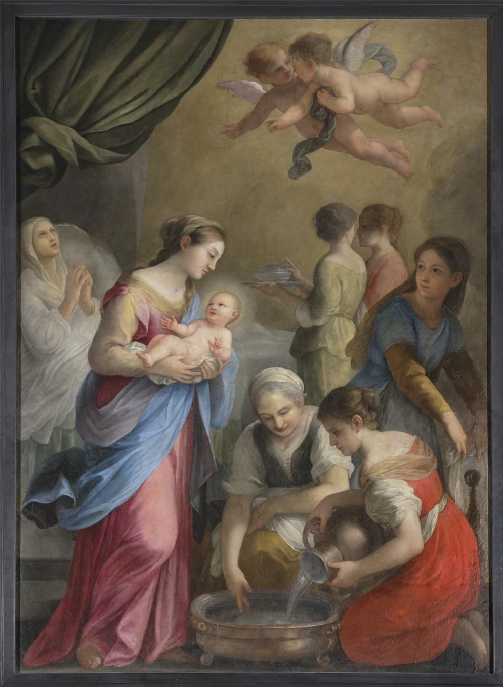 Plautilla Bricci, "Nascita del Battista", stendardo per la Confraternita della Misericordia