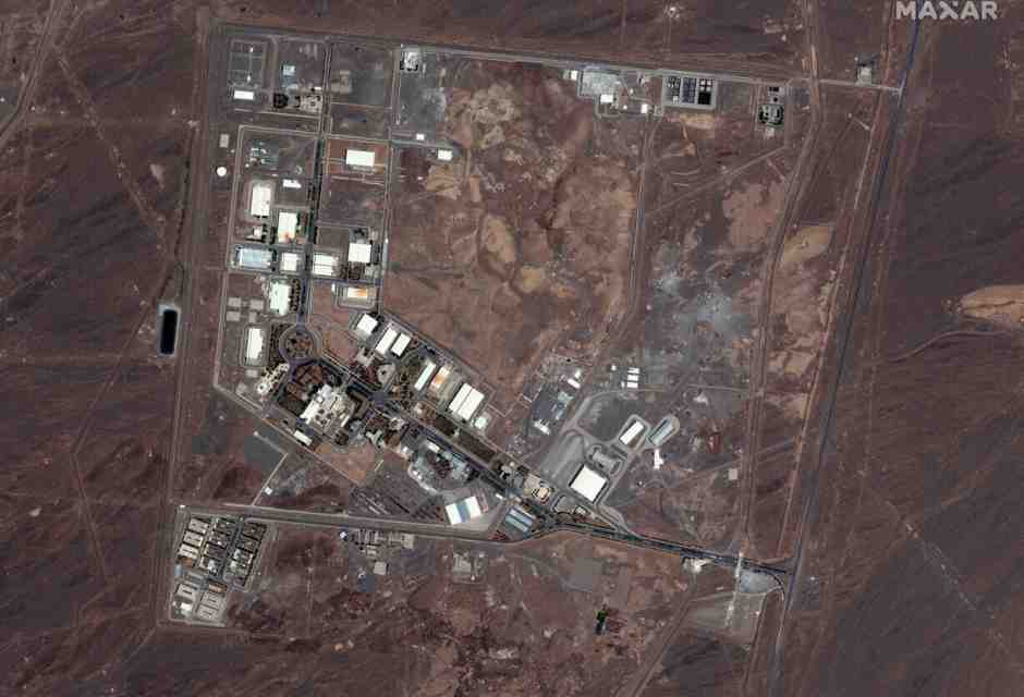 <span style="font-family: Arial, Verdana, sans-serif; font-size: 12px;">Una foto del sito di Natanz del 2020 (SATELLITE IMAGE 2020 MAXAR TECHNOLOGIES)</span><br />