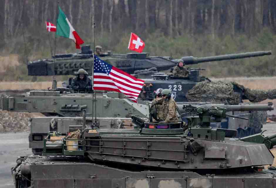 L&rsquo;esercitazione militare &ldquo;US Army Europe and Africa International Tank Challenge&rdquo; a Grafenwoehr, Germania (foto Ansa)