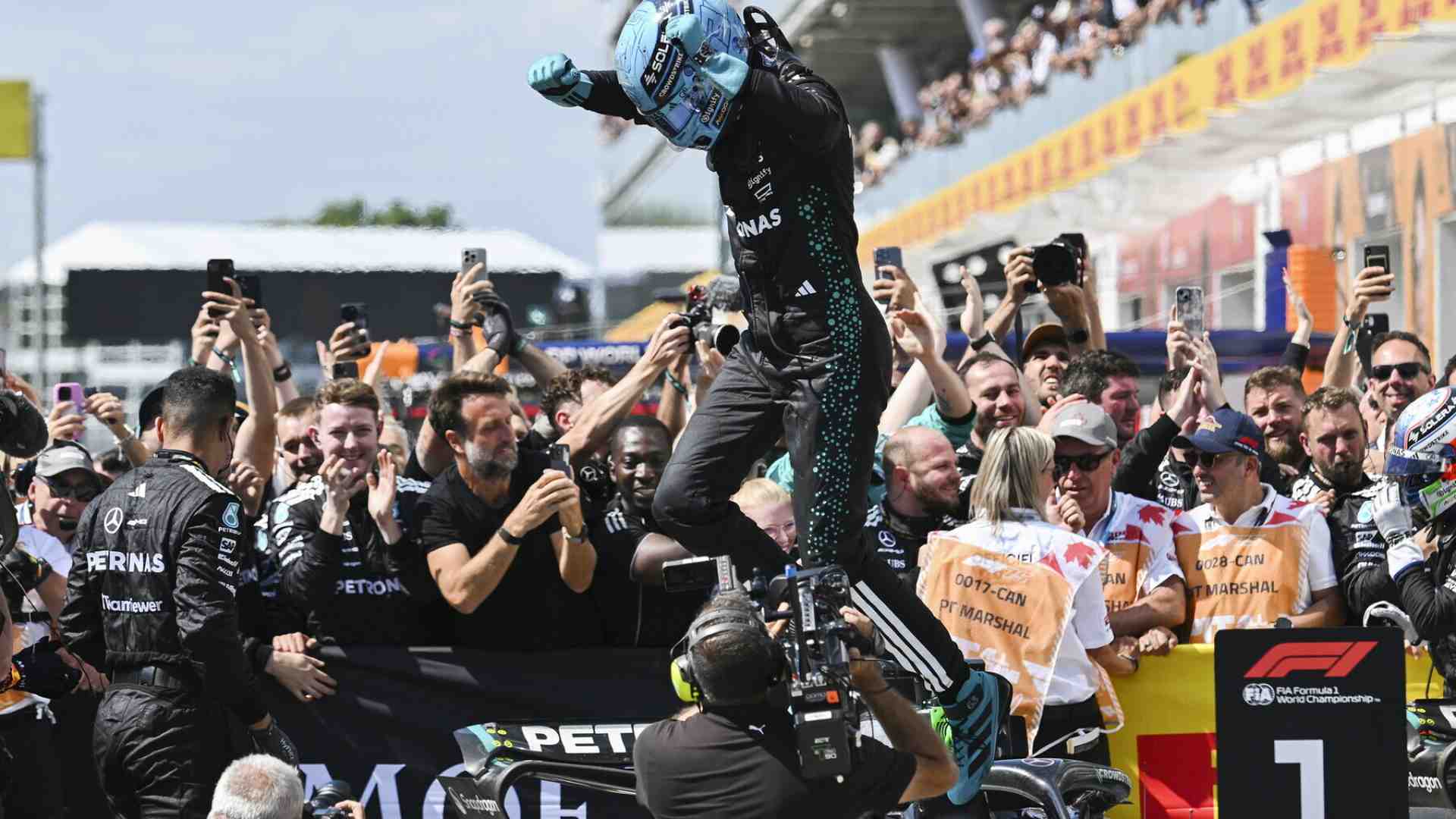 Immagine di Russell perfetto al Gp del Canada, Antonelli sul podio. E la Ferrari? Non pervenuta