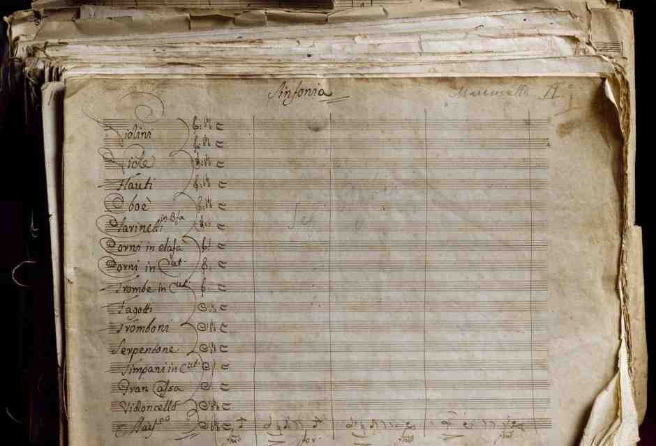 Spartito autografo di Maometto II, di Gioachino Rossini (1792-1868) (foto Getty)