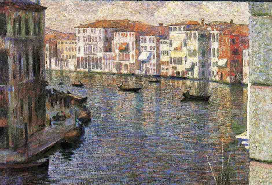 Boccioni, "Il Canal Grande a Venezia", 1907