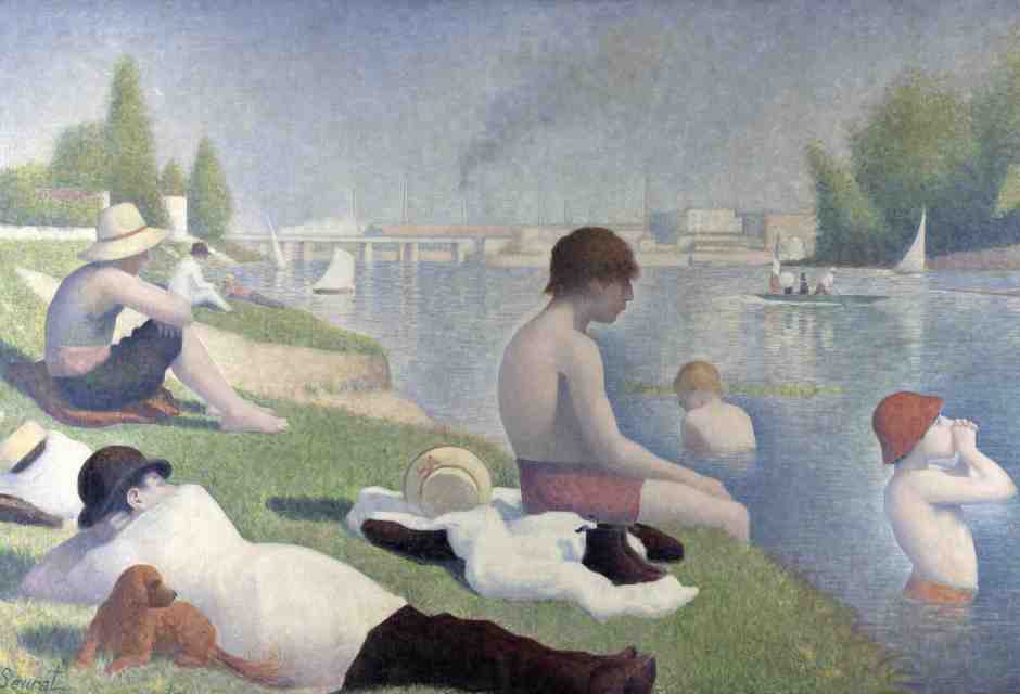 Seurat, "I bagnanti ad Asni&egrave;res"