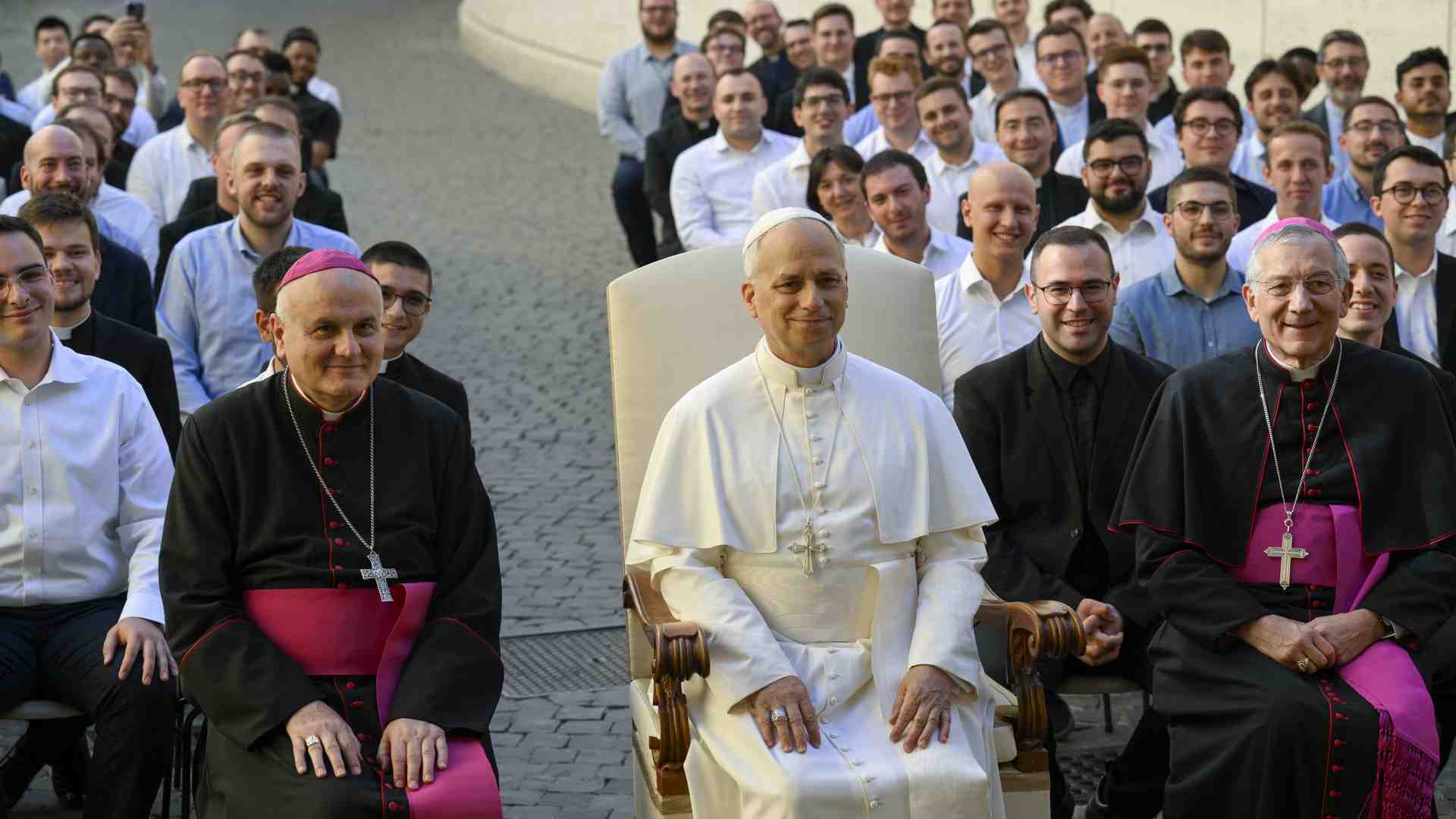 Immagine di Papa Leone XIV ai seminaristi: «Tenete fisso lo sguardo su Gesù»