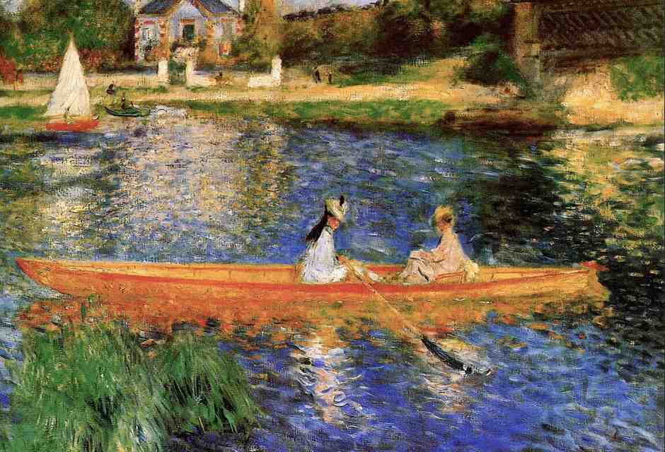 P.A. Renoir, "Boating on the Seine", 1879