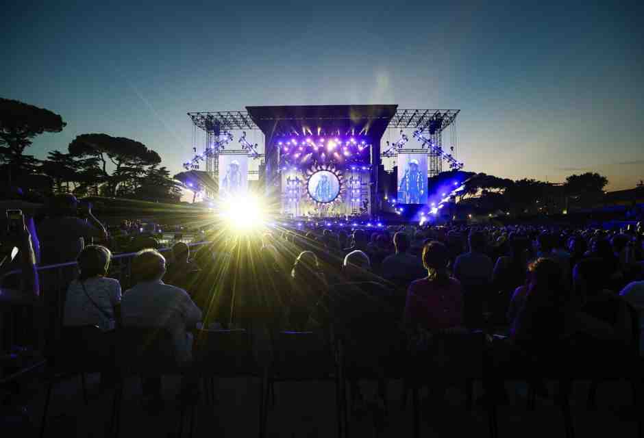Un concerto al Circo Massimo (foto Ansa)