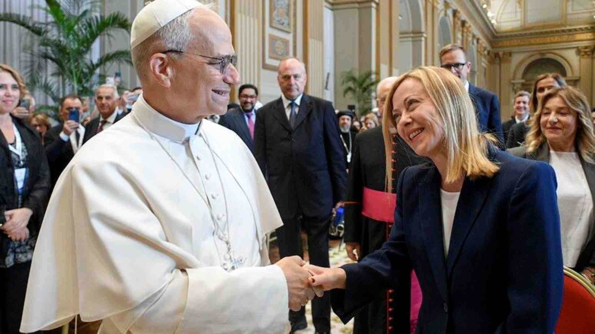 Immagine di Mercoledì papa Leone riceve Giorgia Meloni