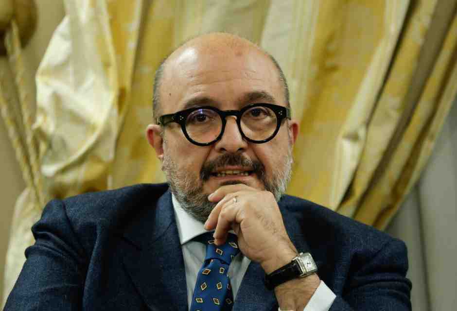 L'ex ministro della Cultura Gennaro Sangiuliano (foto Ansa)