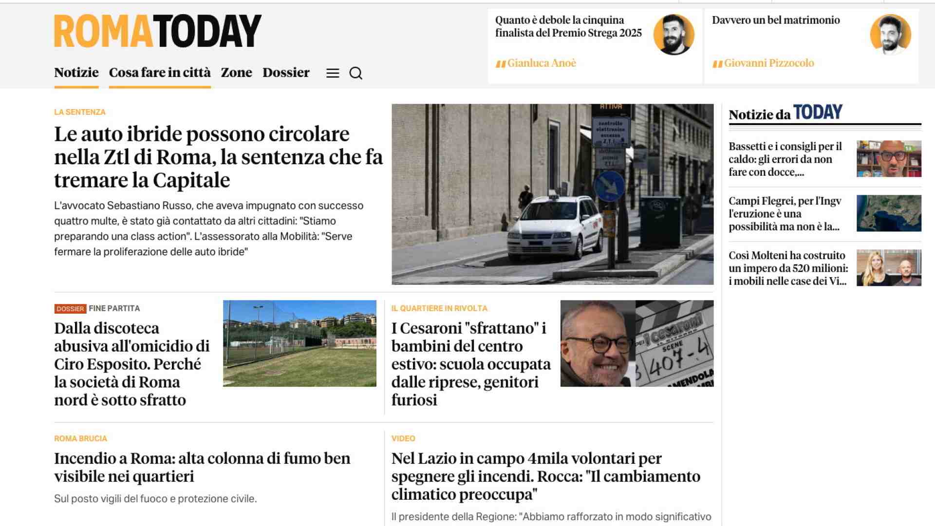 Immagine di Roma Today soppianta Messaggero e Repubblica
