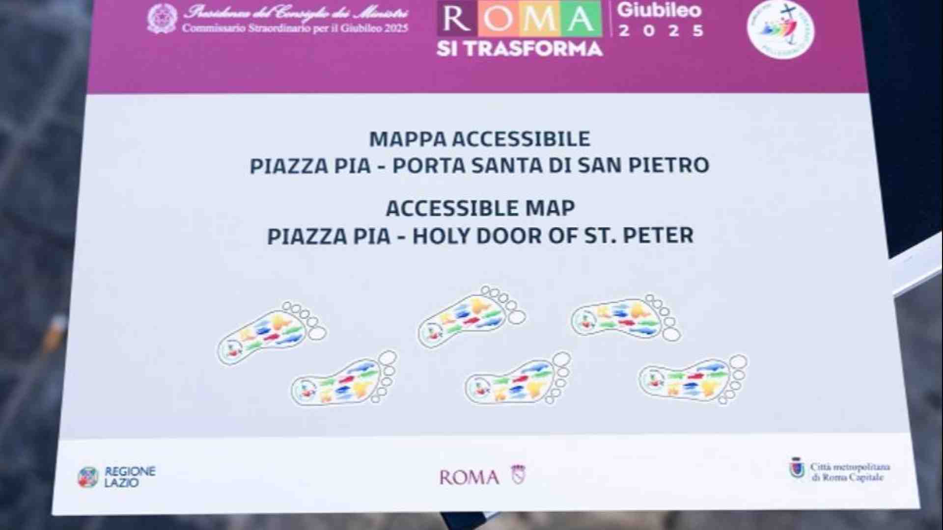 Immagine di Segnali, video, impronte: così il Giubileo diventa “accessibile”