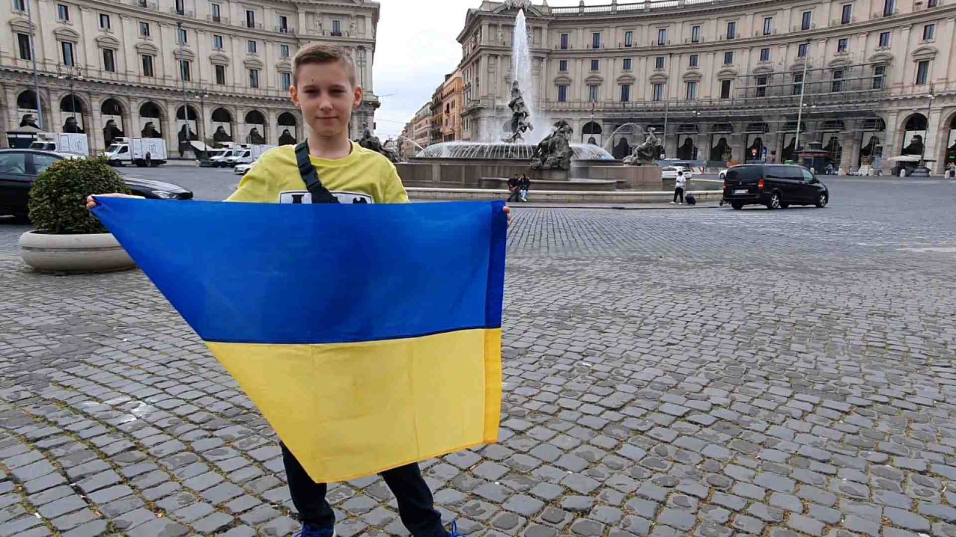 Immagine di Il giovane Denys, dall'Ucraina pattinando per la pace