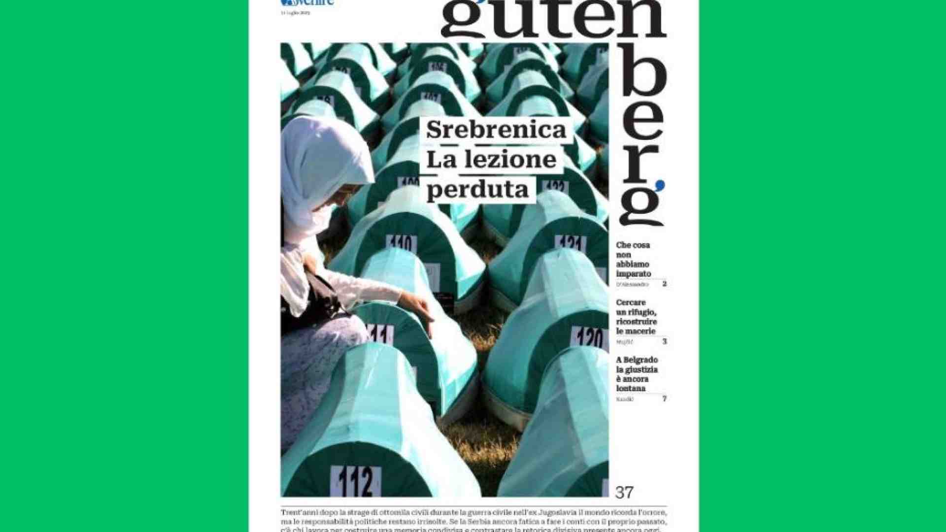 Immagine di L’11 luglio "Gutenberg" indaga la lezione perduta di Srebrenica