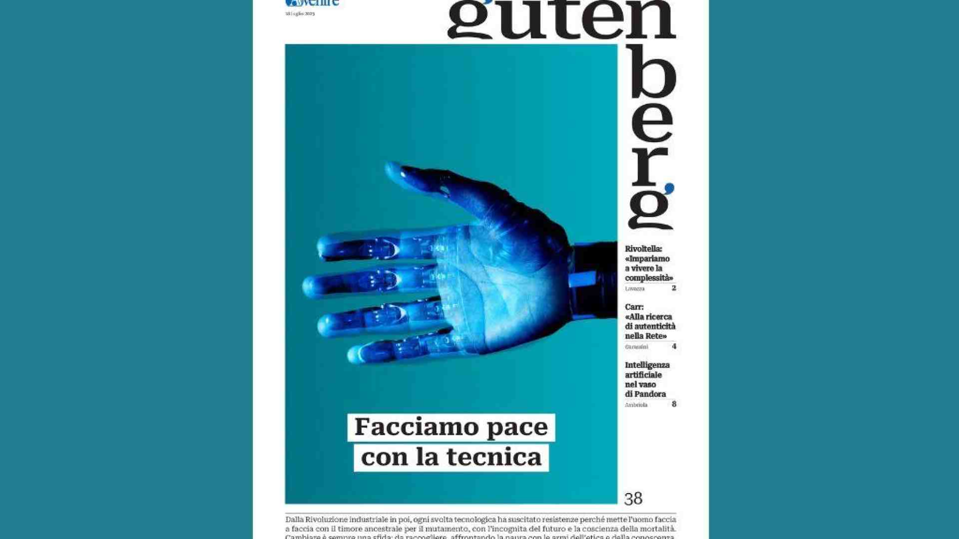 Immagine di Possiamo fare pace con la tecnica? È la domanda di Gutenberg del 18 luglio