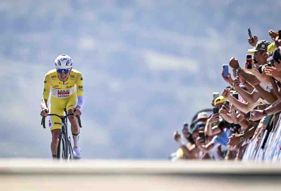 Tadej Pogacar ha vinto la 13a tappa del Tour de France 2025 (foto A.S.O/Charly Lopez) <br />