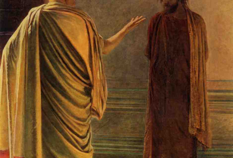 Nikolaj Ge, &ldquo;Che cos&rsquo;&egrave; la verit&agrave;? Cristo e Pilato&rdquo;, 1890, olio su tela&nbsp;(Foto di The Print Collector/Getty Images)