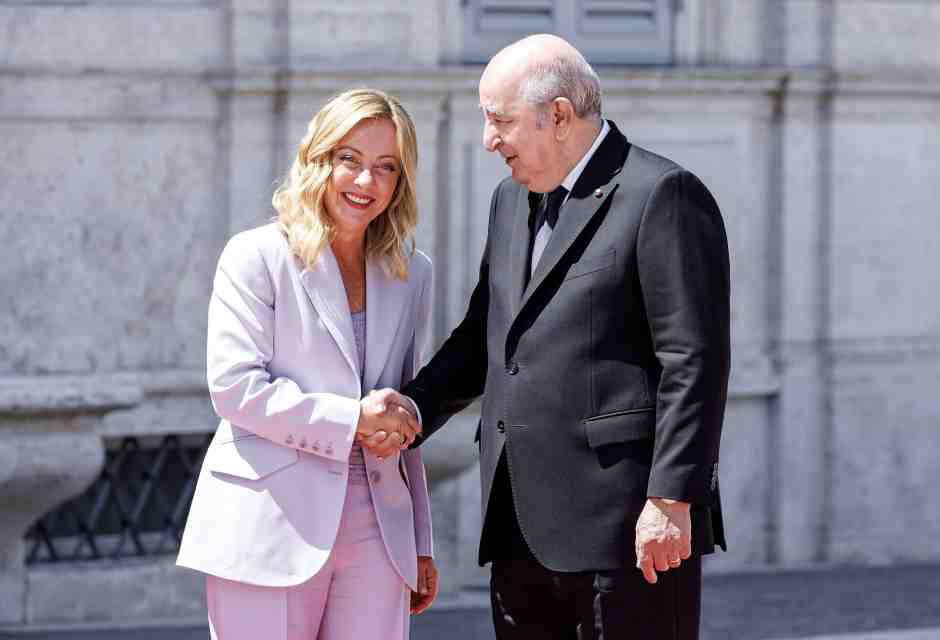 Villa Doria Pamphilj - Quinto vertice intergovernativo tra Italia e Algeria (LaPresse)<br />&nbsp;<br />