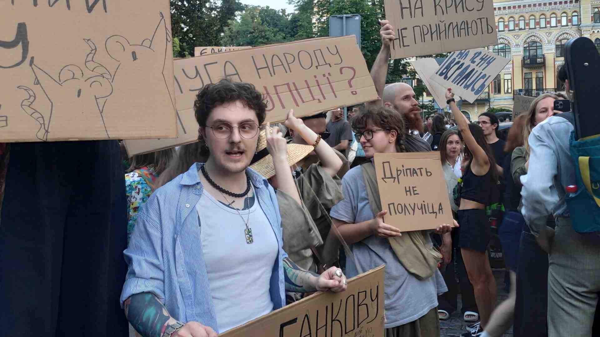 Immagine di La protesta dei cartoni in Ucraina