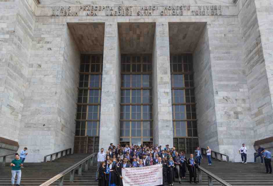 Milano, protesta dei magistrati dell&rsquo;Anm contro la riforma Nordio (LaPresse)&nbsp;<br />