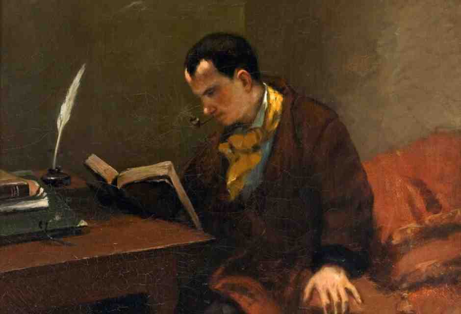 Charles Baudelaire, ritratto di Gustave Courbet&nbsp;