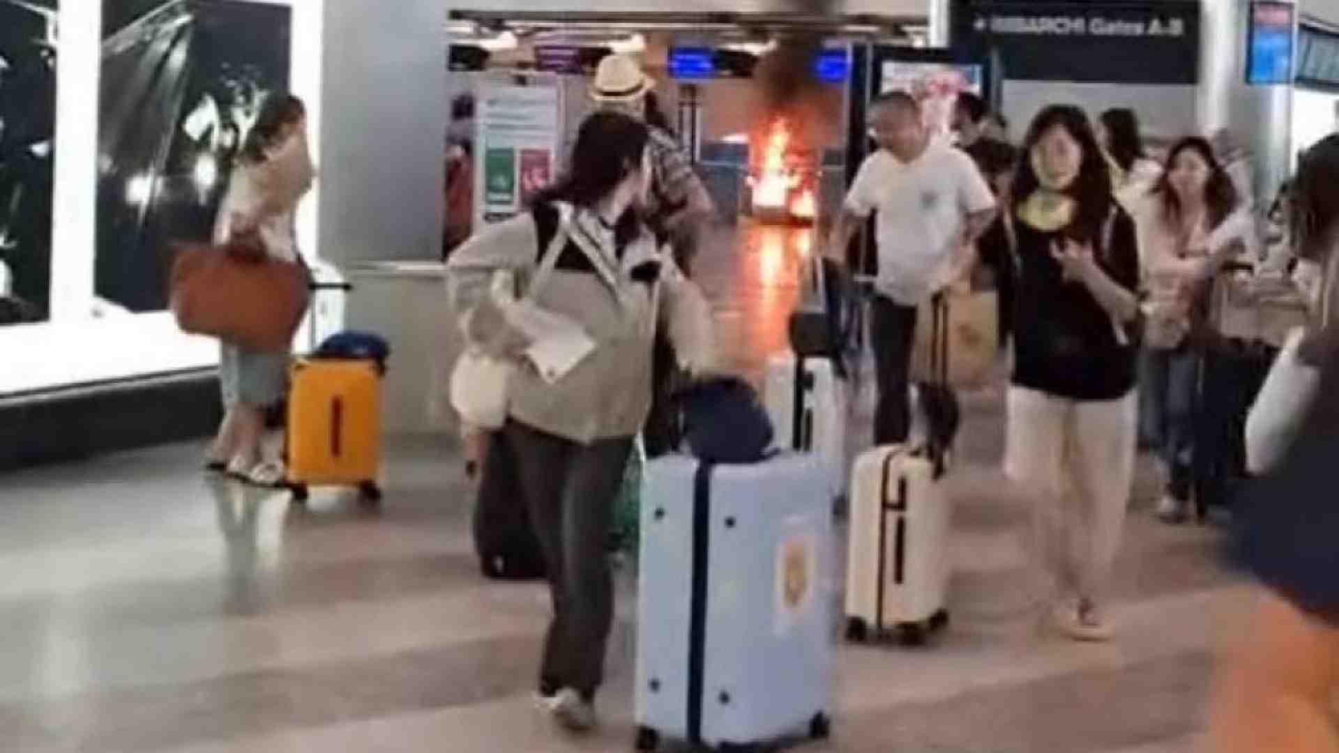Immagine di L'incendio, i passeggeri in fuga: cosa è successo a Malpensa