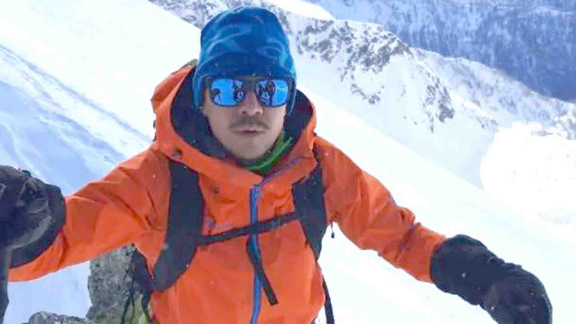 Immagine di Luca, che è morto a 7mila metri per salvare l'amica ferita