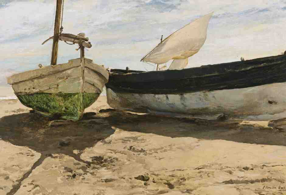 Joaqu&iacute;n Sorolla - Barcas en la Playa, Valencia (1894)