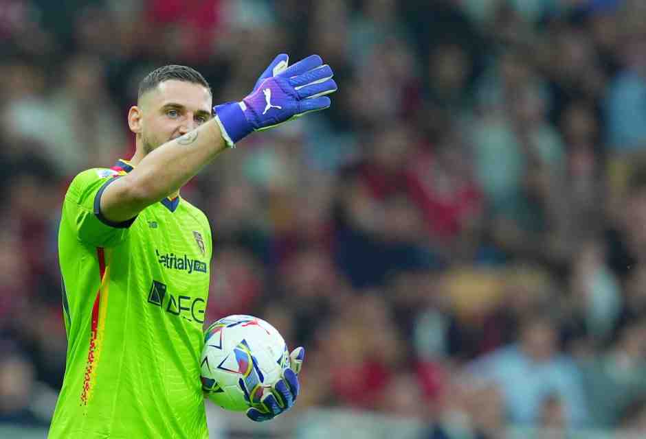 Il portiere del Lecce, Wladimiro Falcone (foto LaPresse)