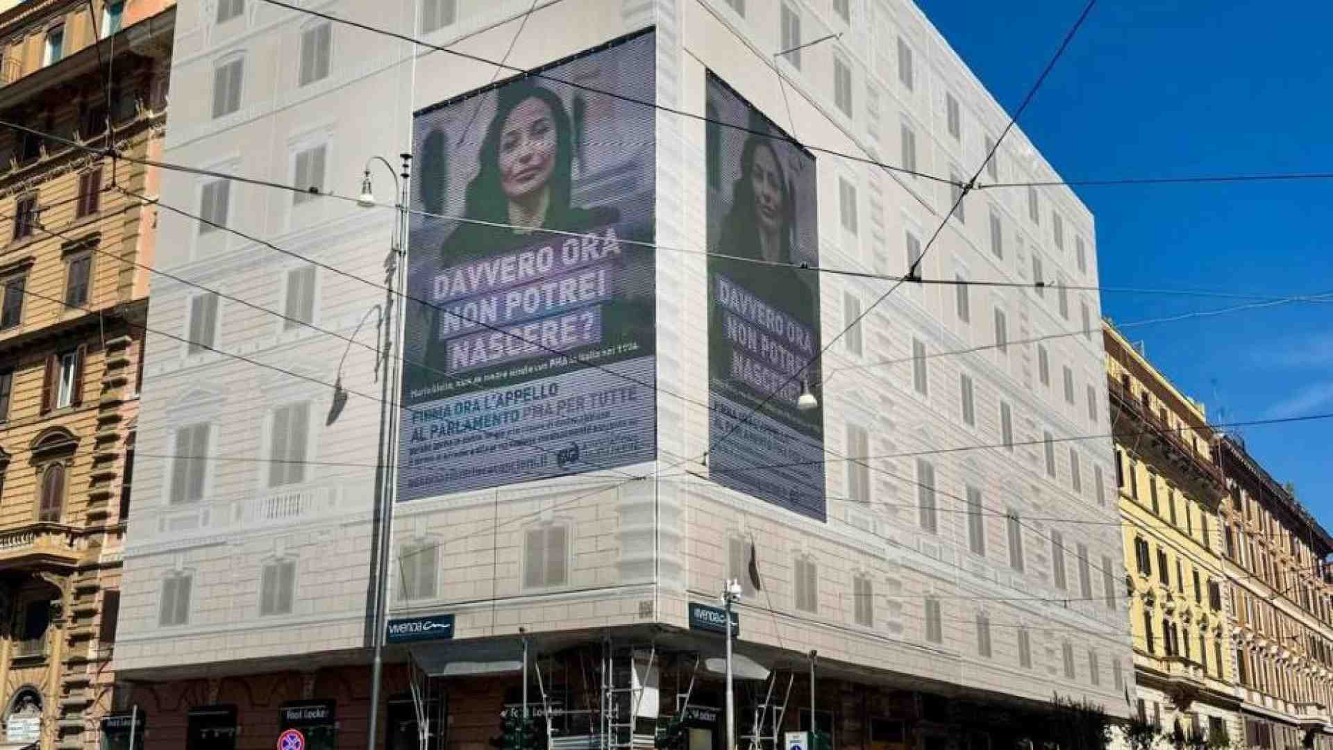 Immagine di «Provetta per tutte»: davanti ai Musei Vaticani la campagna contro la legge 40