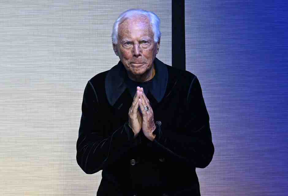 Giorgio Armani (Ansa)