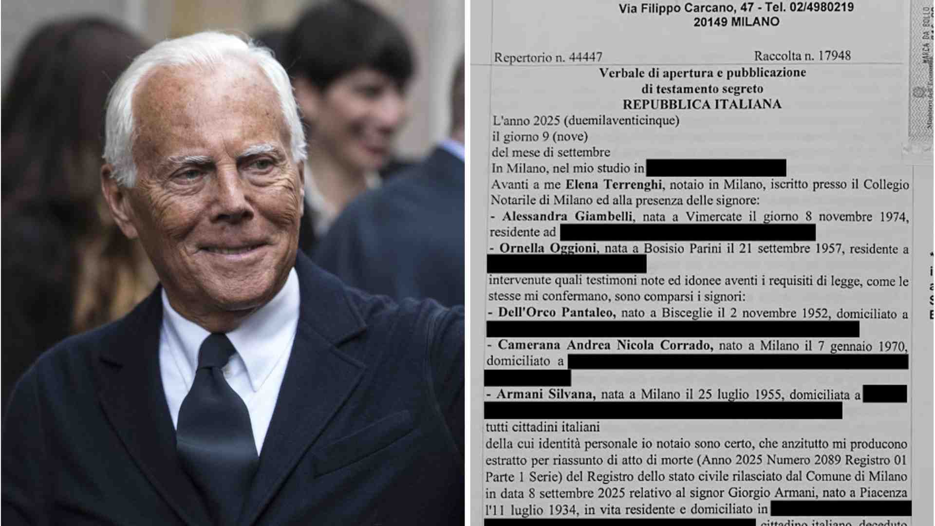 Immagine di Il testamento di Armani: per l'azienda trattare con Lvmh, L'Oreal, EssiLux