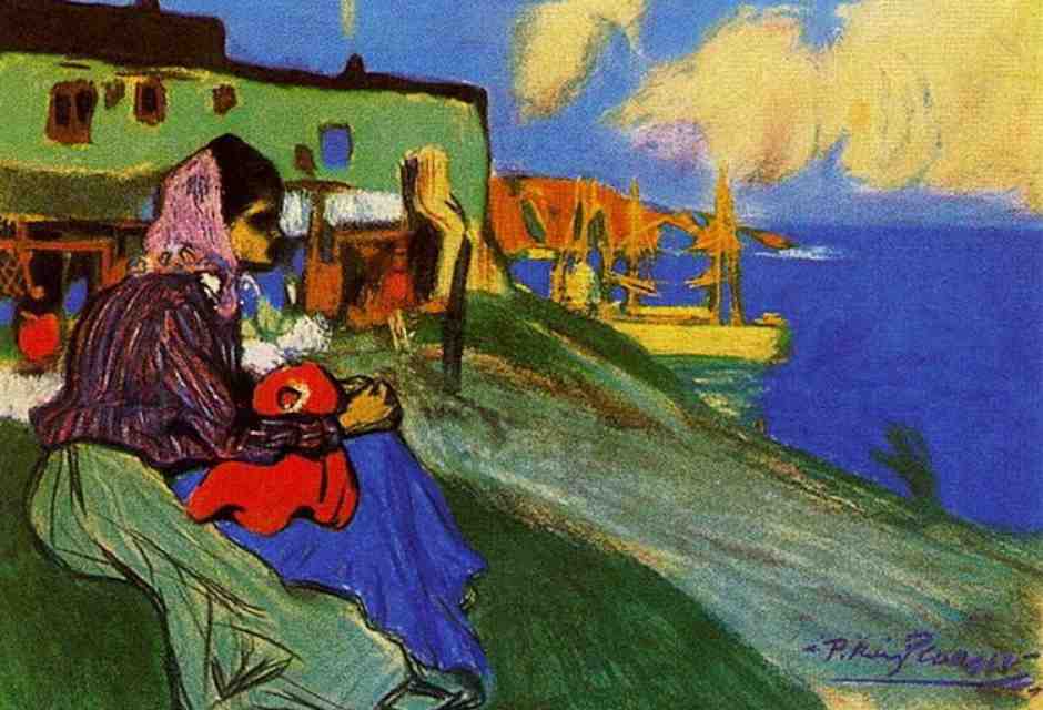 P. Picasso, <em>Gipsy in front of Musca</em>, 1900