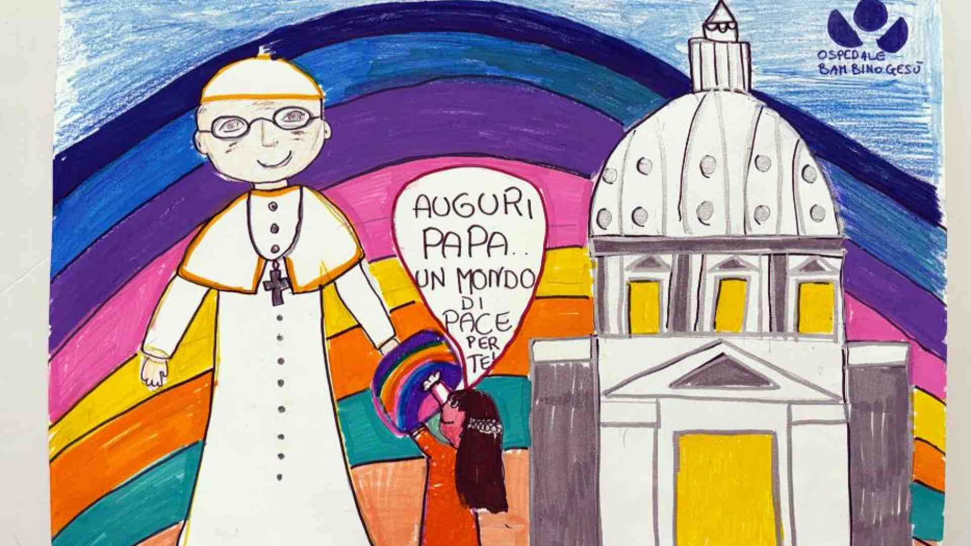 Immagine di I primi auguri per il compleanno del Papa sono arrivati dai bambini