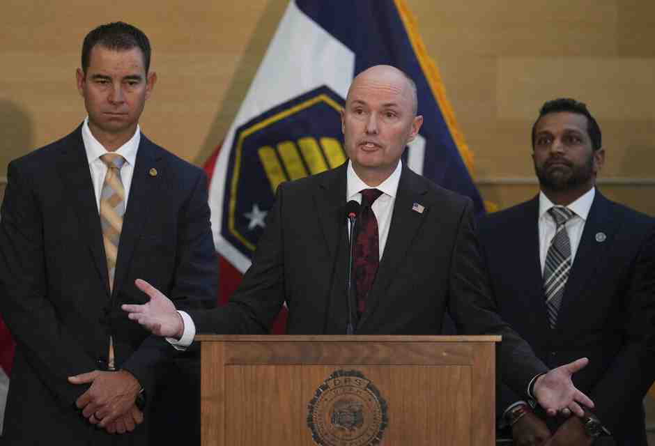 Il governatore dello Utah, Spencer Cox (foto LaPresse)
