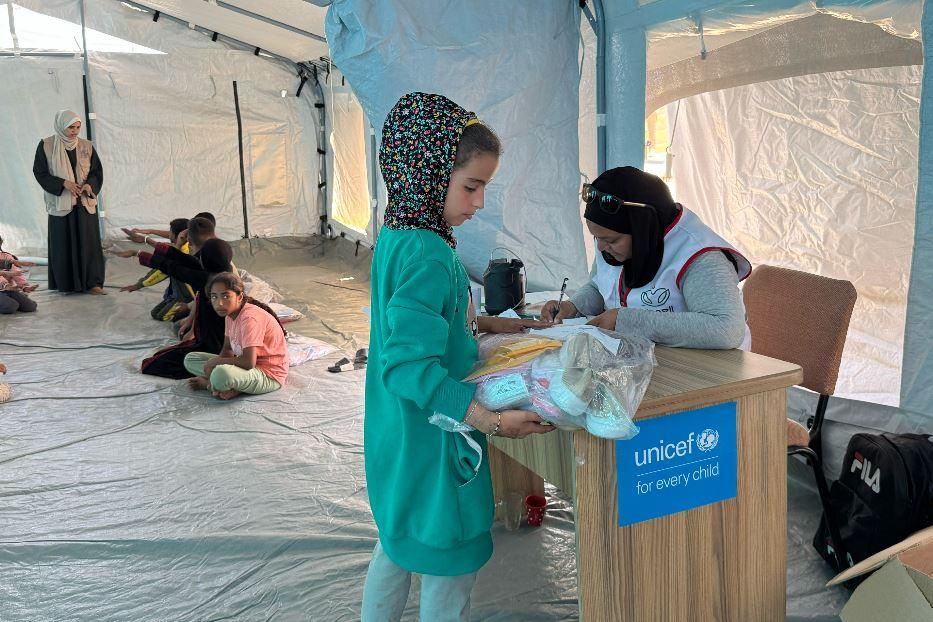 Distribuzione di aiuti - Unicef