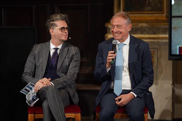 Umberto Palermo e il ministro Urso - Foto Daniele Ciappelloni