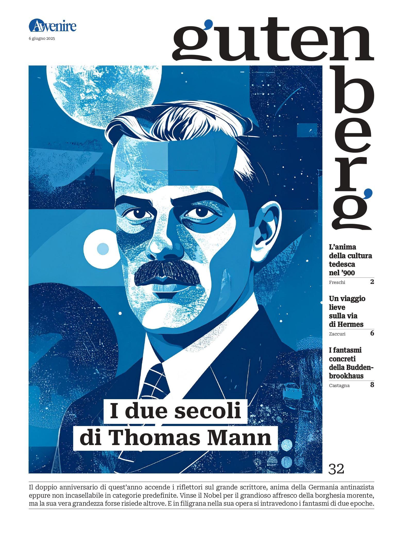 La copertina di "Gutenberg" n. 32, 6 giugno 2025 - -