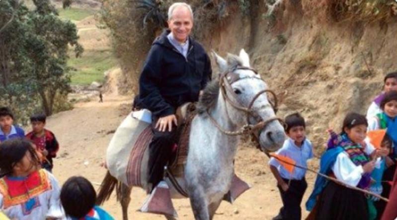 Prevost a cavallo quand'era vescovo a Chiclayo - Ansa