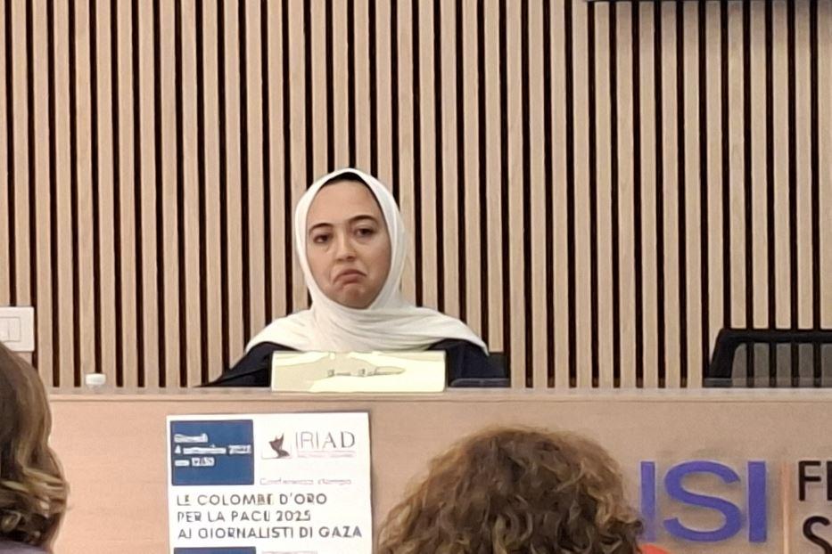 La giornalista palestinese Aya Ashour - Alessia Guerrieri