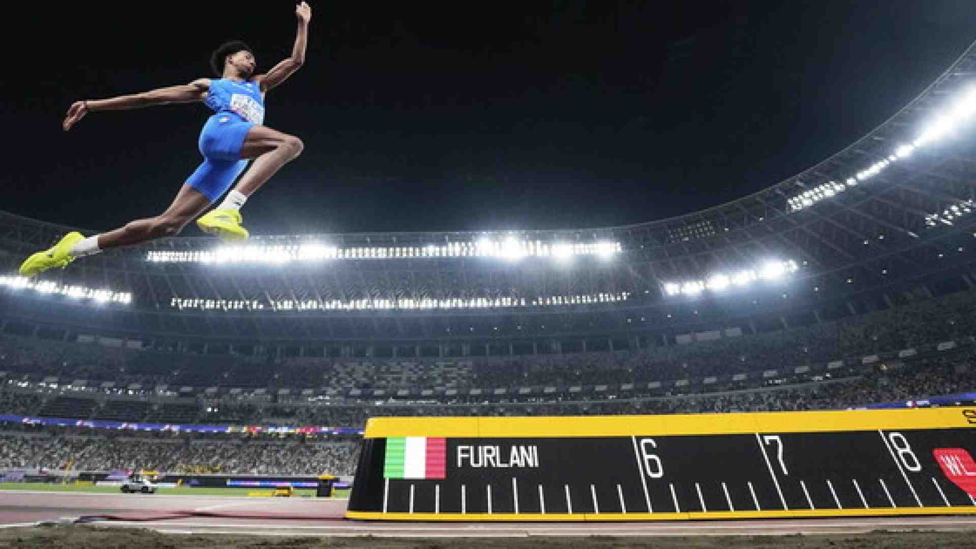 Immagine di Il salto d'oro di Mattia Furlani ai Mondiali