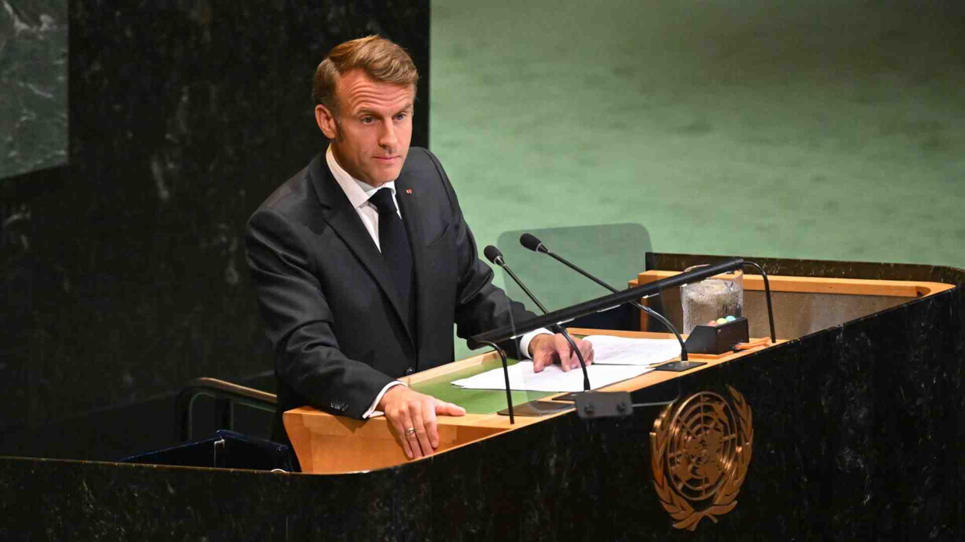 Immagine di Macron all'Onu riconosce la Palestina (nonostante le pressioni Usa)