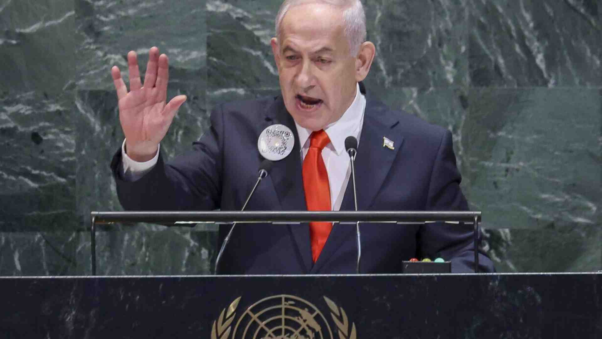 Immagine di Netanyahu all’Onu: “Hamas vuole un altro 7 ottobre”. Le delegazioni lasciano l’aula