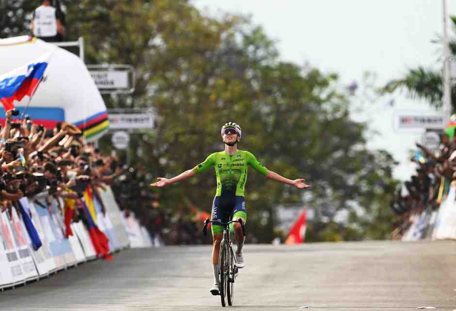 La vittoria ai Mondiali 2025 di Tadej Pogacar (foto Getty Images)