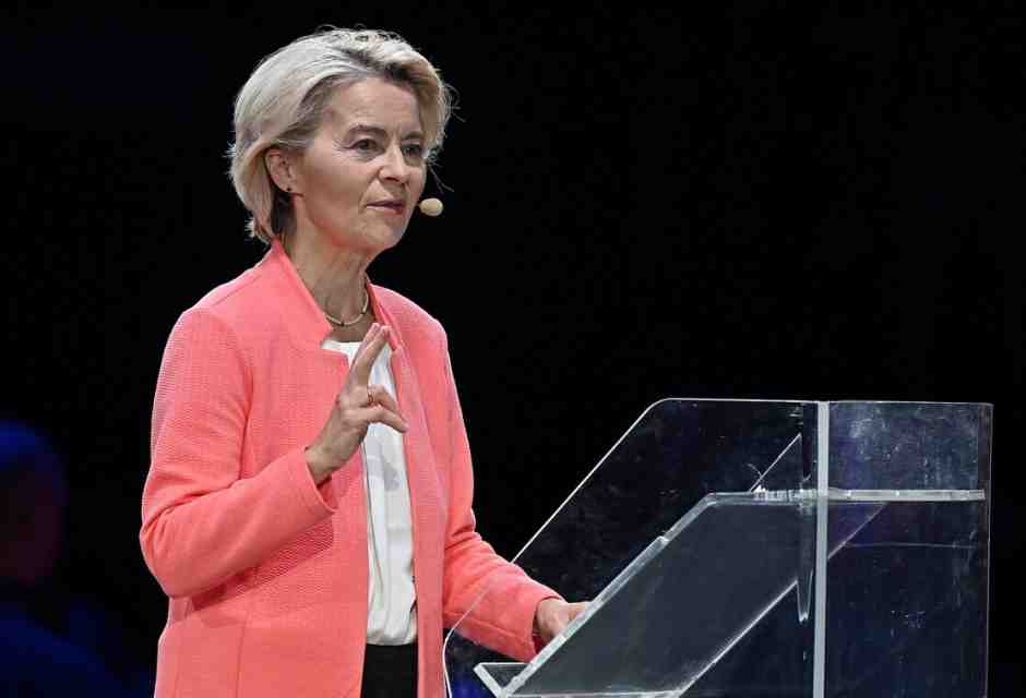 Ursula von der Leyen (foto Epa, via Ansa)