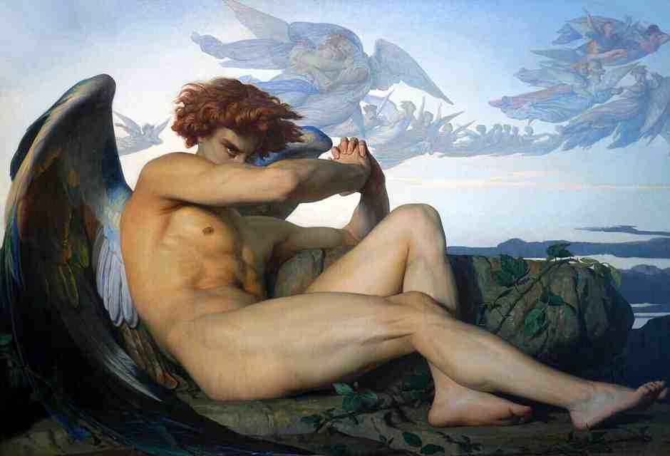 &nbsp;Alexandre Cabanel, &ldquo;L&rsquo;angelo caduto&rdquo;, olio su tela, 1847