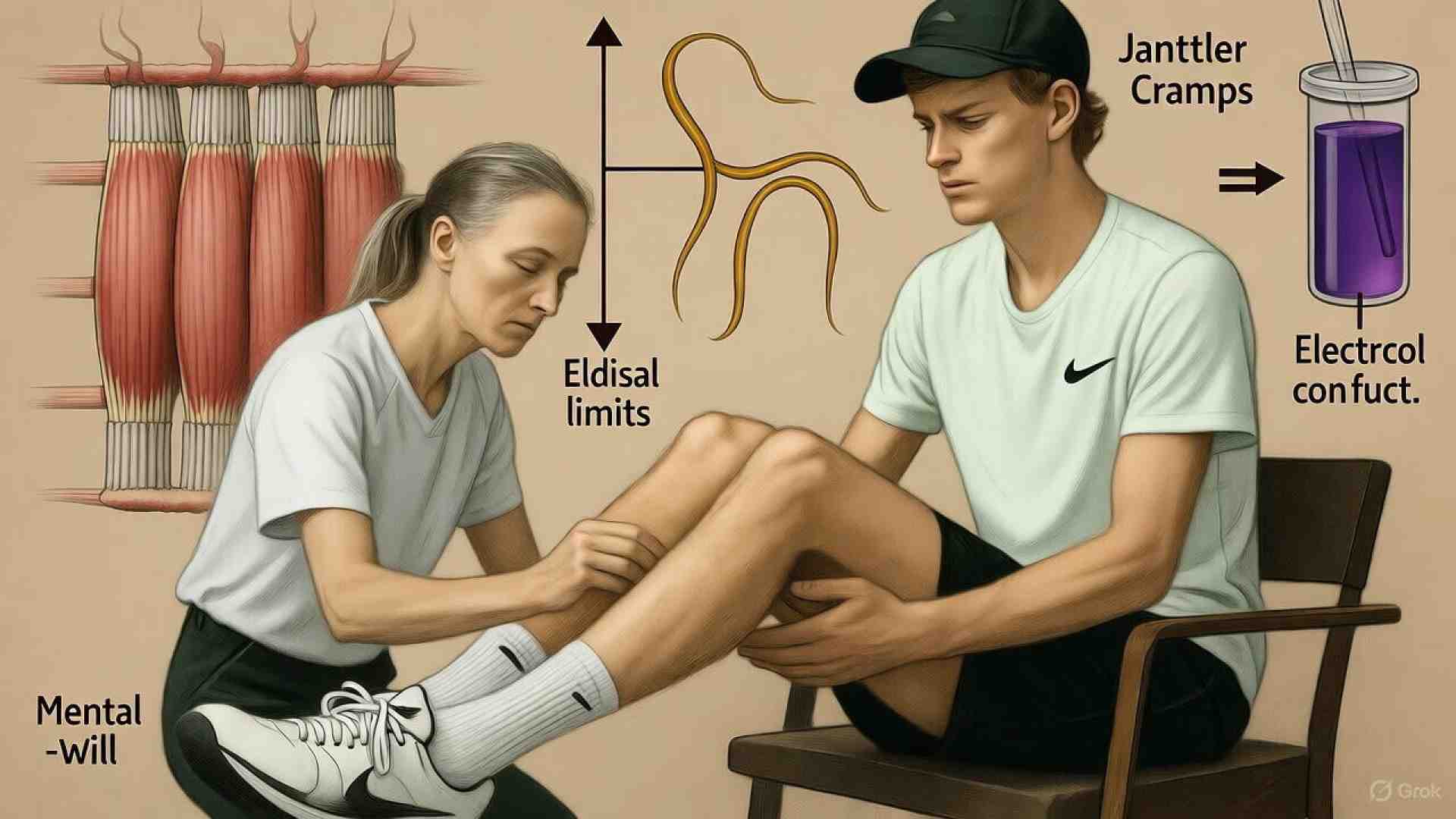 Immagine di Elogio del crampo: cosa ci insegna il corpo di Jannik Sinner, dietro la smorfia
