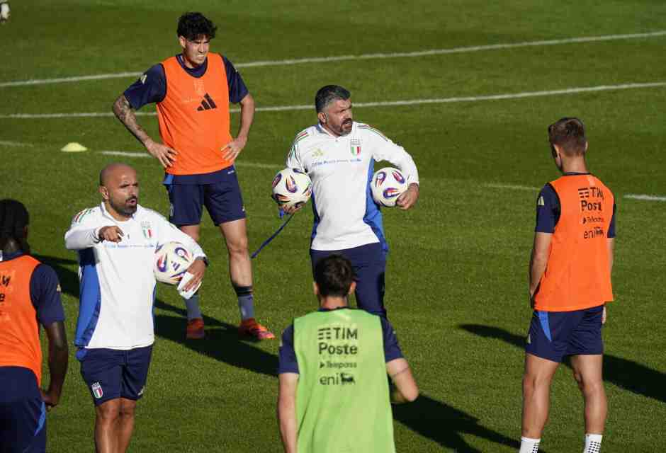 Il ct Gennaro Gattuso tra i convocati della Nazionale per le ultime tre partite del girone di qualificazione (foto LaPresse)