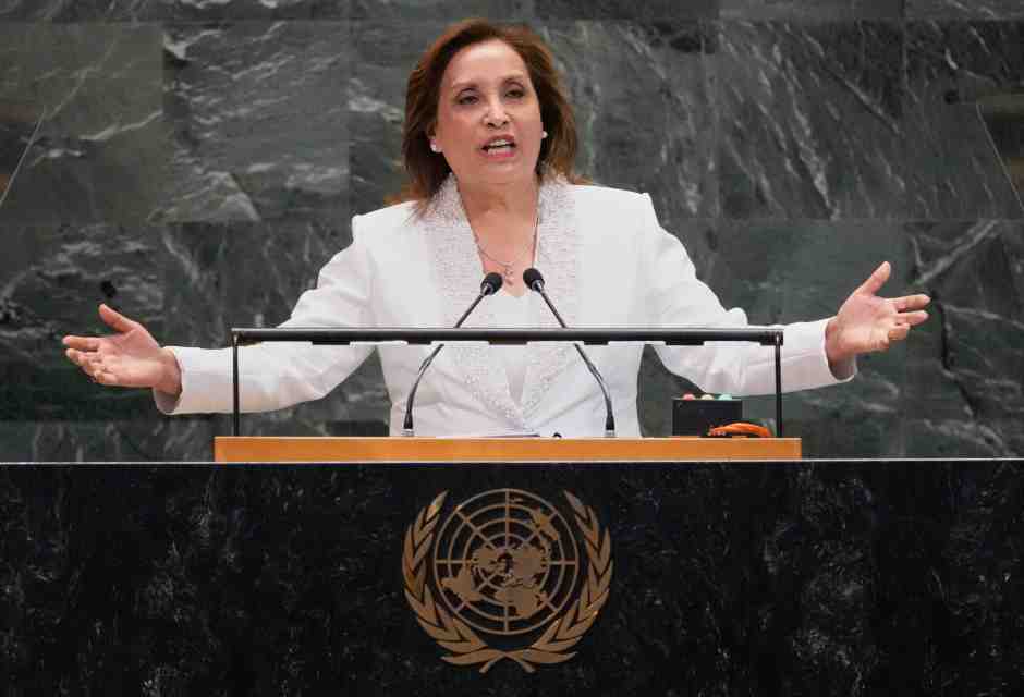 Dina Ercilia Boluarte Zegarra (foto Ap, via LaPresse)&nbsp;<br />